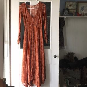 Lace free people dress